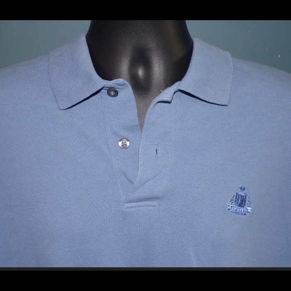 IZOD SILK WASH LIGHT BLUE SHORT SLEEVE POLO SHIRT SIZE LARGE - Picture 2 of 4